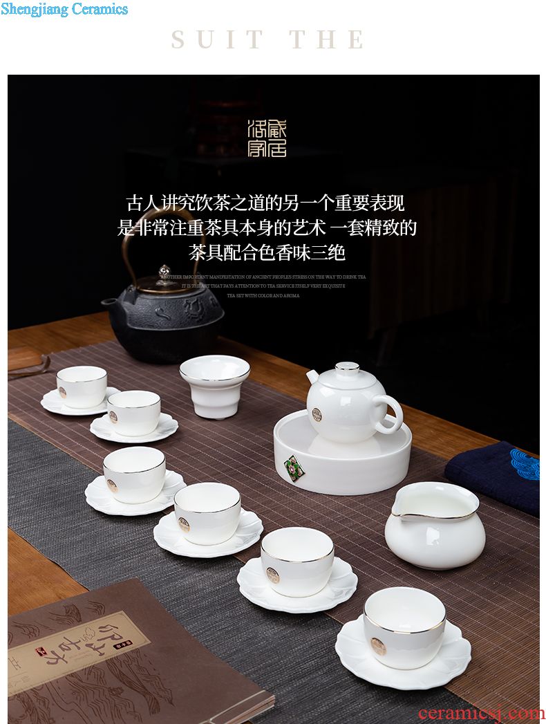 Jingdezhen porcelain bowls tableware suit household ceramic bowl dish bowl chopsticks combination of high-grade bone porcelain bowls dish suits