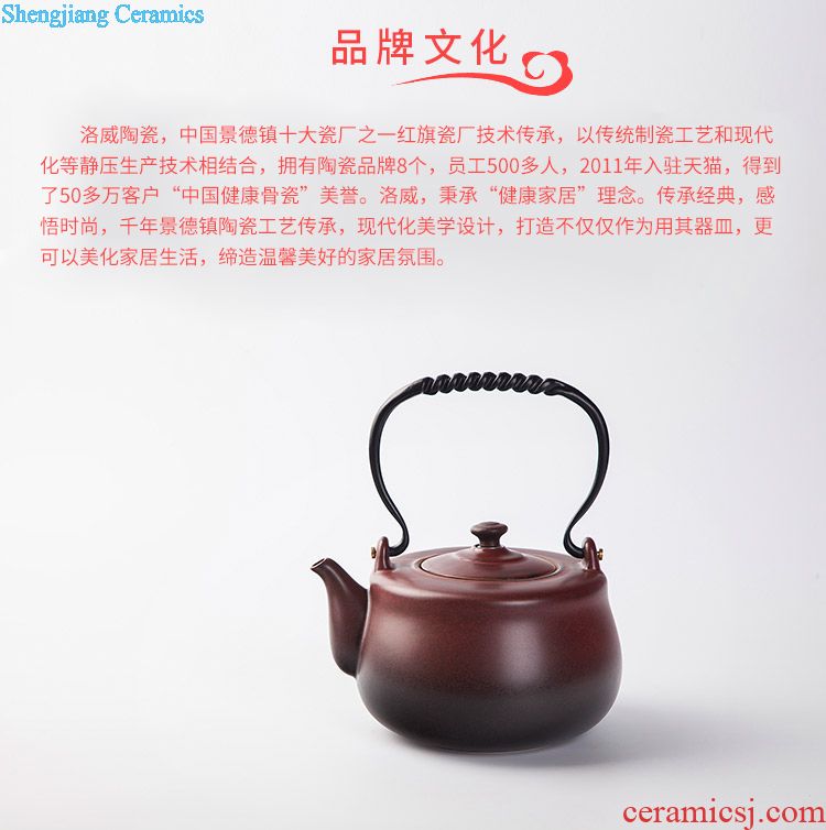 Ceramic barrel household contracted ricer box storage barrel 10 kg20 jin to Chinese style with cover seal storage tank moistureproof worm