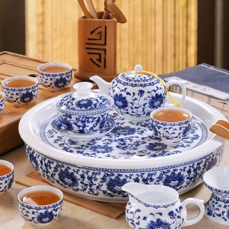 Dishes suit household jingdezhen european-style bone porcelain tableware contracted dishes to eat Chinese style of a complete set of eating food bowl plate