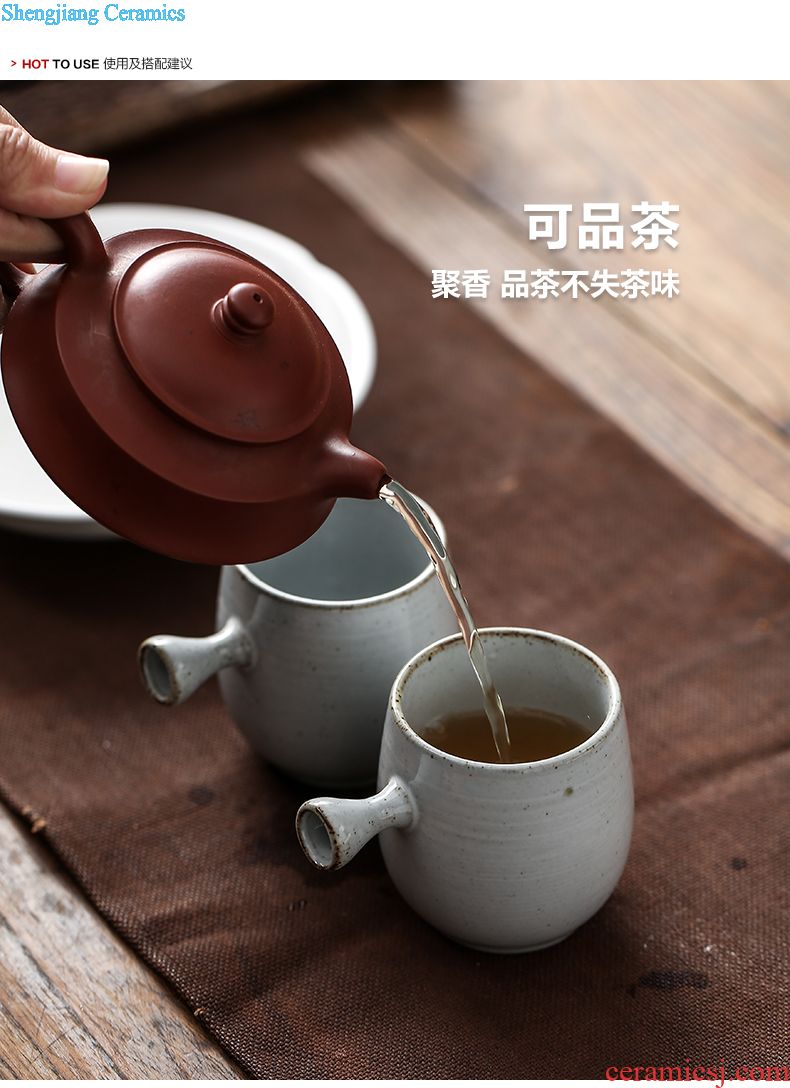 Drink to coarse after getting gold cup mat ceramic glass ceramic cup mat kung fu tea tea tea machine spare parts