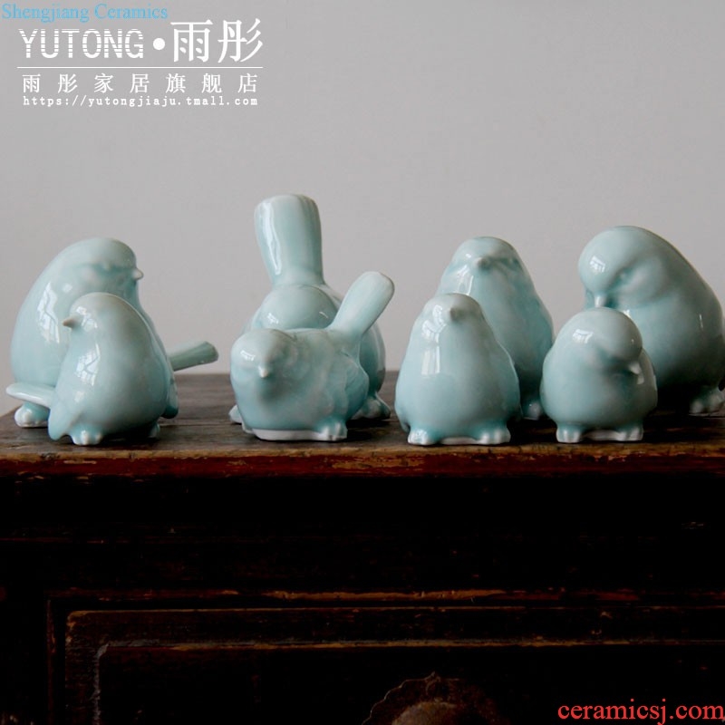 Rain tong home | jingdezhen creative shadow celadon handmade porcelain live sheep household adornment ornament porcelain decoration space