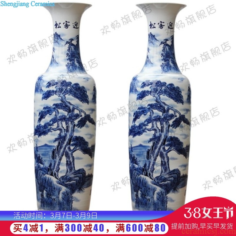 Contemporary and contracted large vase hand-painted jinxiu e212 jingdezhen ceramics was sitting room adornment is placed