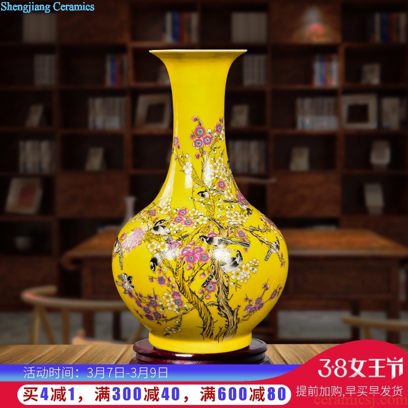 Jingdezhen blue and white ceramics goldfish bowl water lily bowl lotus tortoise cylinder fish basin writing brush washer sitting room desktop furnishing articles