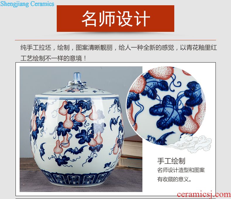 Jingdezhen ceramics vase furnishing articles sitting room adornment flower arranging flower vase wedding gift table household