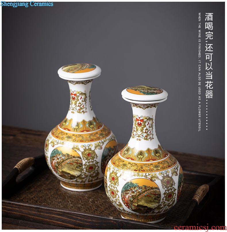 Jingdezhen ceramic bottle archaize earthenware jar of wine 1 catty 2 jins 3 jins 10 jins 5 jins of antique wine jars