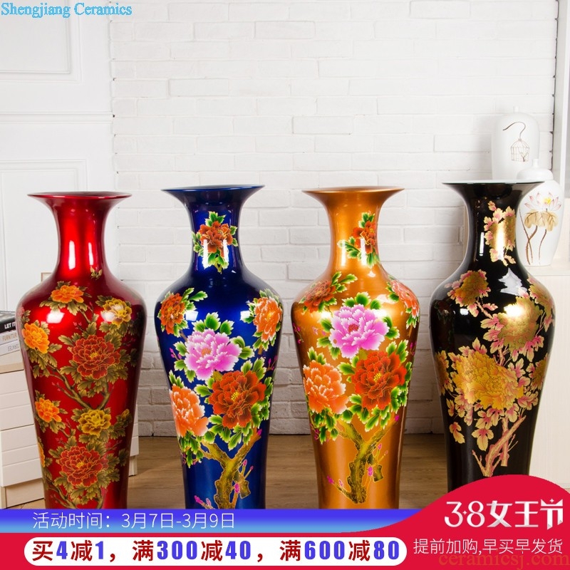 Archaize floor big e211 jingdezhen ceramics vase guest-greeting pine home sitting room adornment hotel furnishing articles