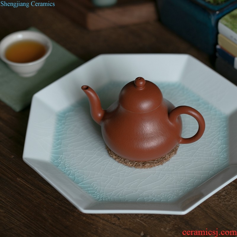 Filter tea cups separate office cup Jingdezhen ceramic tea set celadon teacup large-sized caddy gift box