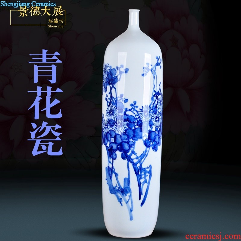 Jun porcelain ceramic vase red bottle gourd furnishing articles New Chinese style classical household hotel decoration creative arts and crafts