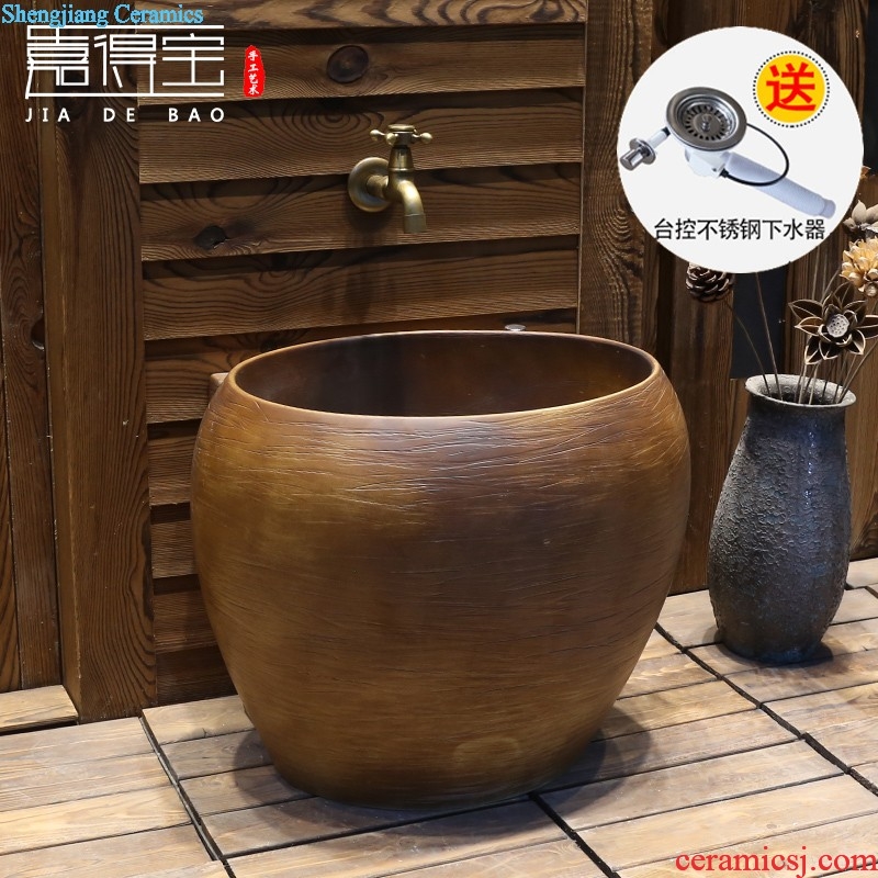 Jia depot Archaize creative hand washing dish Chinese style restoring ancient ways of ceramic toilet stage basin square art basin