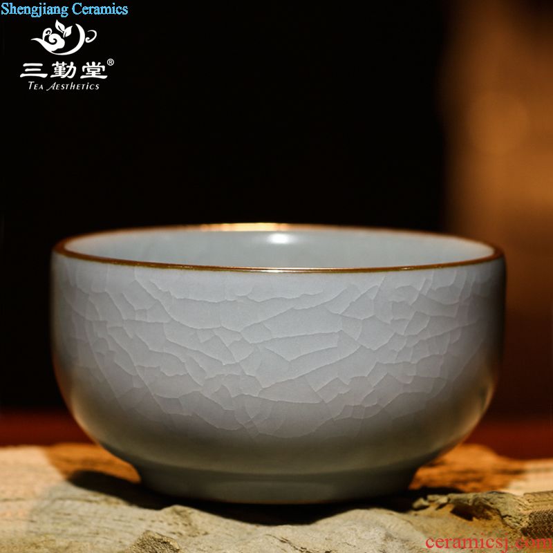 The three frequently your kiln crack cup a pot of two cup The portable travel was suit jingdezhen ceramic tea set filter