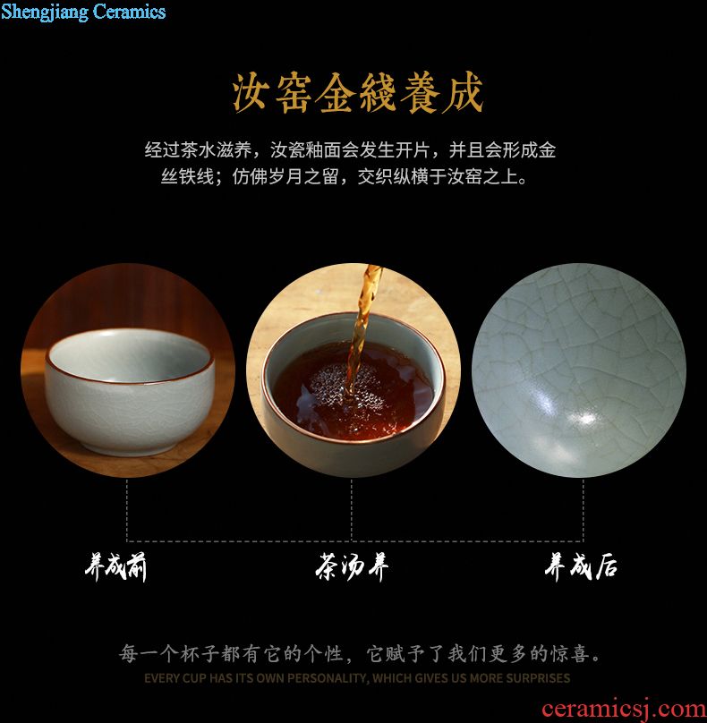 Three frequently hall sample tea cup Jingdezhen ceramic cups kung fu tea set hand-painted pastel master cup celadon small single cup