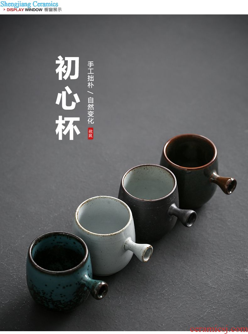 Drink to coarse after getting gold cup mat ceramic glass ceramic cup mat kung fu tea tea tea machine spare parts