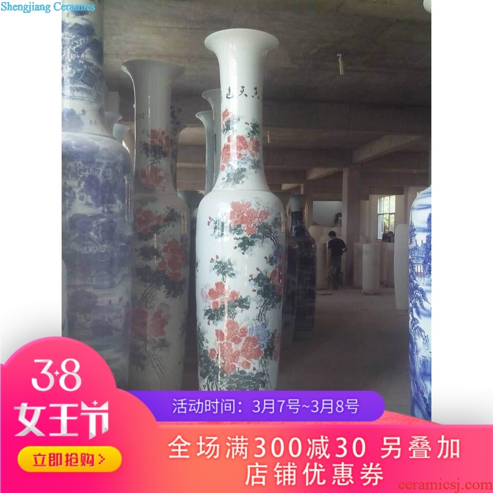 Of 380 hand-painted porcelain jingdezhen ceramics amusement of large vases, club villa housewarming hotel opening