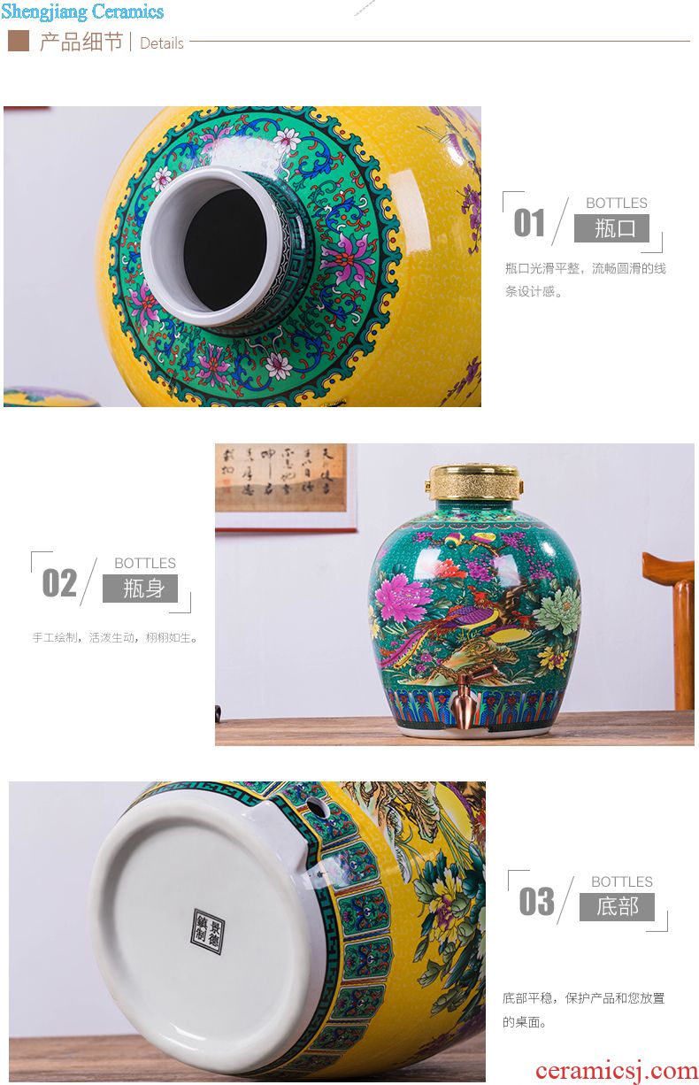 Jar ceramic jars of jingdezhen lotus ideas an empty bottle liquor decorate it how hip flask