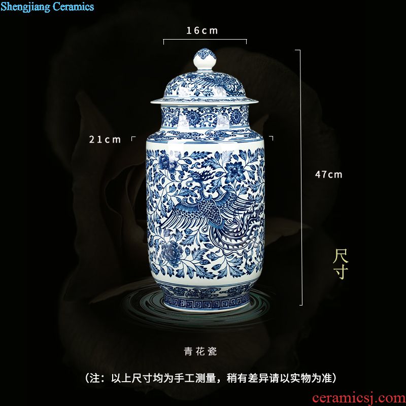 Jingdezhen ceramic canned pea green glaze butterfly general act the role ofing is tasted furnishing articles new Chinese style household porcelain decoration in the sitting room