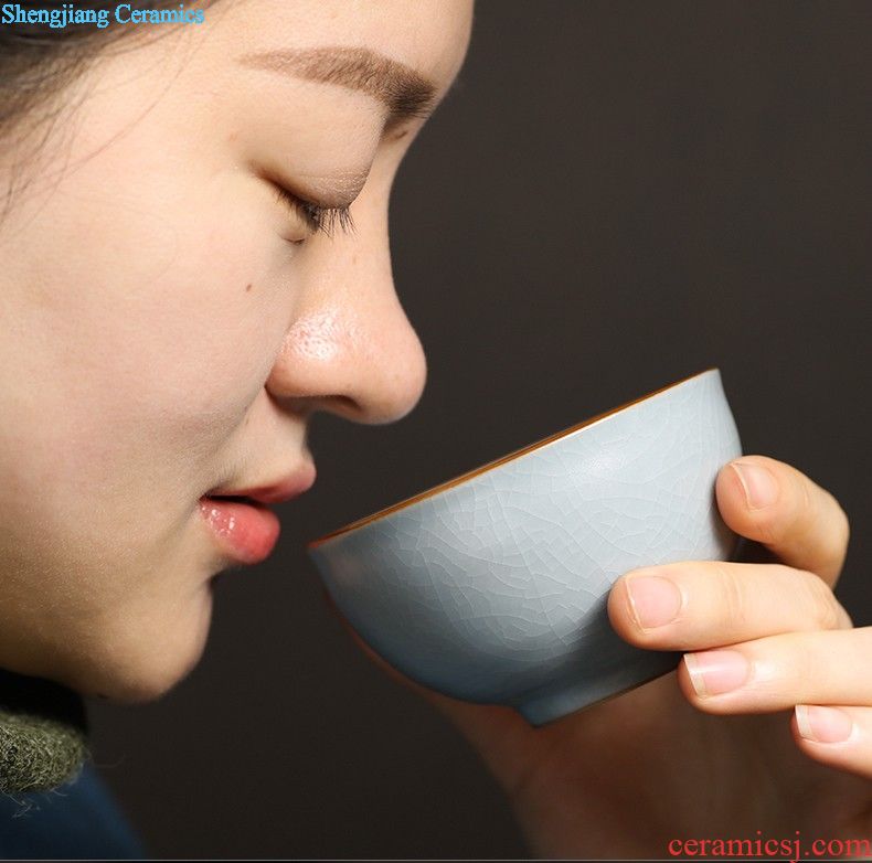 Three frequently hall your kiln teapot Jingdezhen ceramic kung fu tea tea, household filter S24012 pumpkin pot