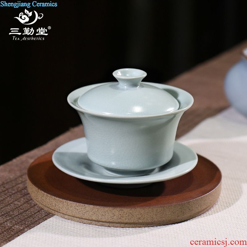 The three frequently jade porcelain cups masters cup kung fu tea cups jingdezhen ceramic sample tea cup individual small set of cups