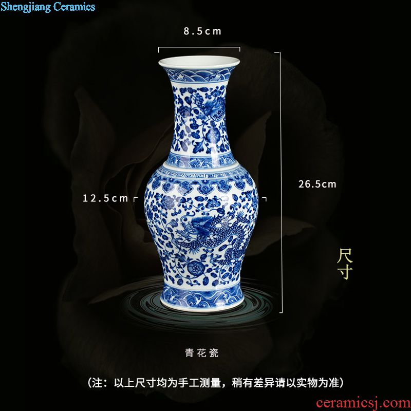 Jingdezhen ceramic Chinese style furnishing articles furnishing articles home sitting room is blue and white porcelain vase decorations arts and crafts porcelain