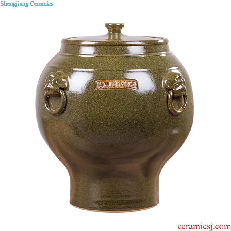 Jingdezhen TaoYang water lily porcelain basin water furnishing articles furnishing articles of handicraft feng shui turtle cylinder tank water is shallow