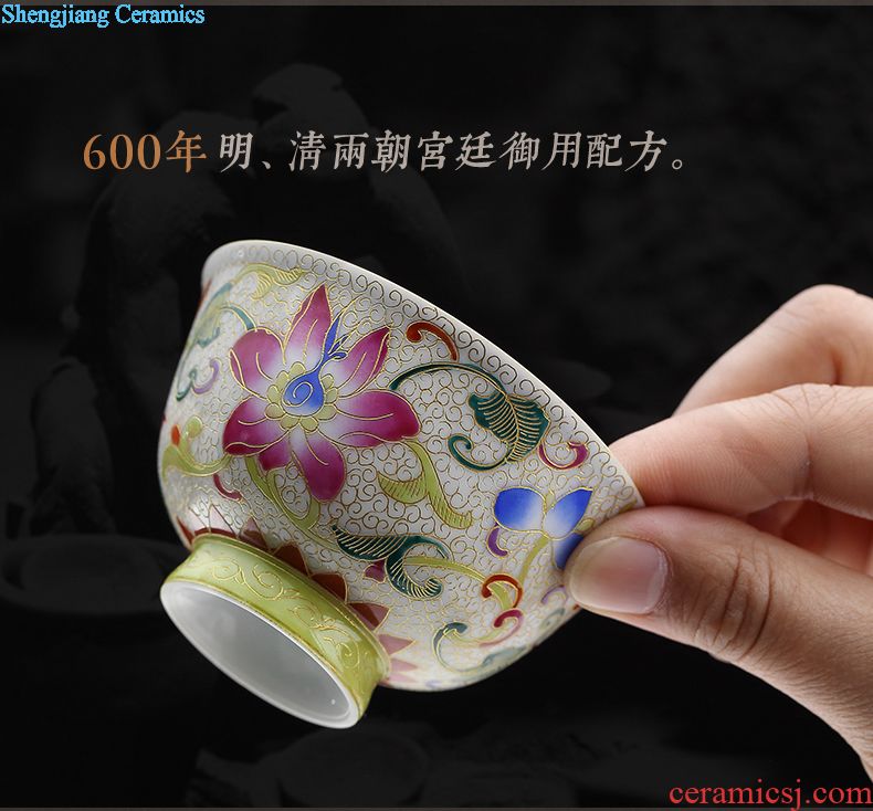 The three frequently small tea cups Jingdezhen ceramic kung fu tea set sample tea cup cup S41020 mini white porcelain cup individuals