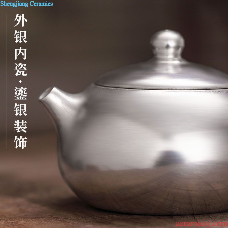 Drink to jingdezhen hand-painted size tureen thin white porcelain kiln tire ceramic cups three bowls of kung fu tea set