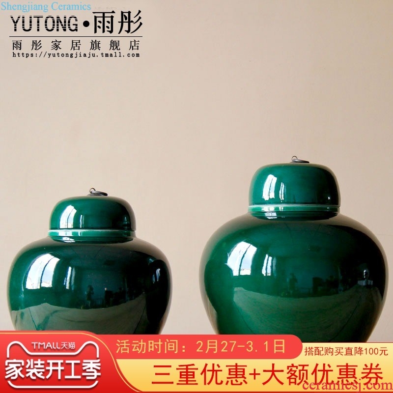 The rain tong home | jingdezhen ceramics dog shadow celadon dog dog sitting room adornment ornament household act the role ofing is tasted zodiac furnishing articles