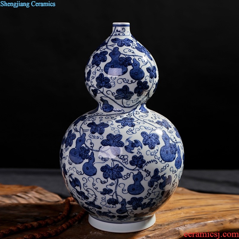 Jingdezhen hand-painted ceramics of blue and white porcelain vase Imitation of classical Ming and qing dynasties antique rich ancient frame furnishing articles Household act the role ofing is tasted