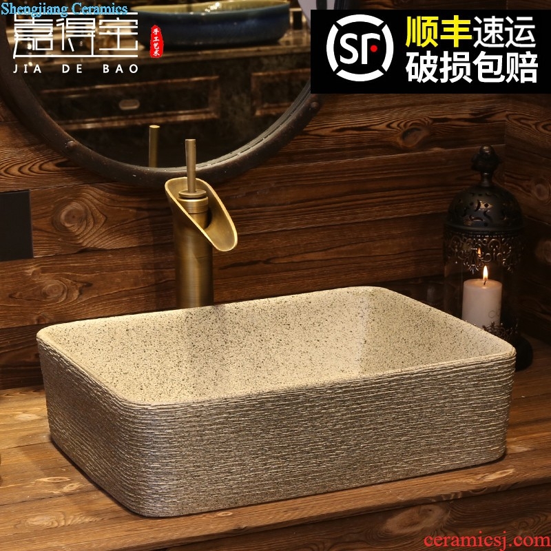 Jia depot new lavatory basin on the ceramic art of Chinese style toilet lavabo rectangular basin restoring ancient ways