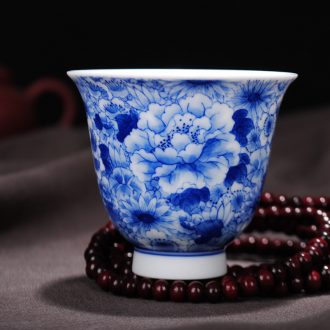 Owl kiln da Ming chenghua bucket archaize of jingdezhen porcelain cups all hand tea set Cross cup