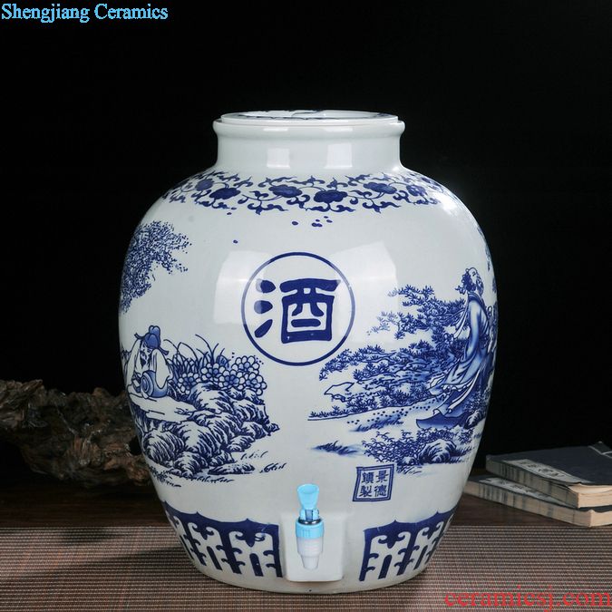 Ceramic jars 10 jins 20 jins 30 jins 50 jins of restoring ancient ways with leading wine VAT hip big wine jar