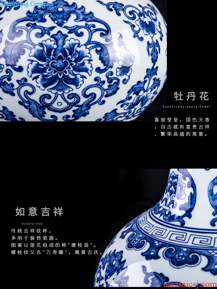 Jingdezhen ceramic large crack open a piece of writing brush washer kung fu suit antique tea wash tank crafts