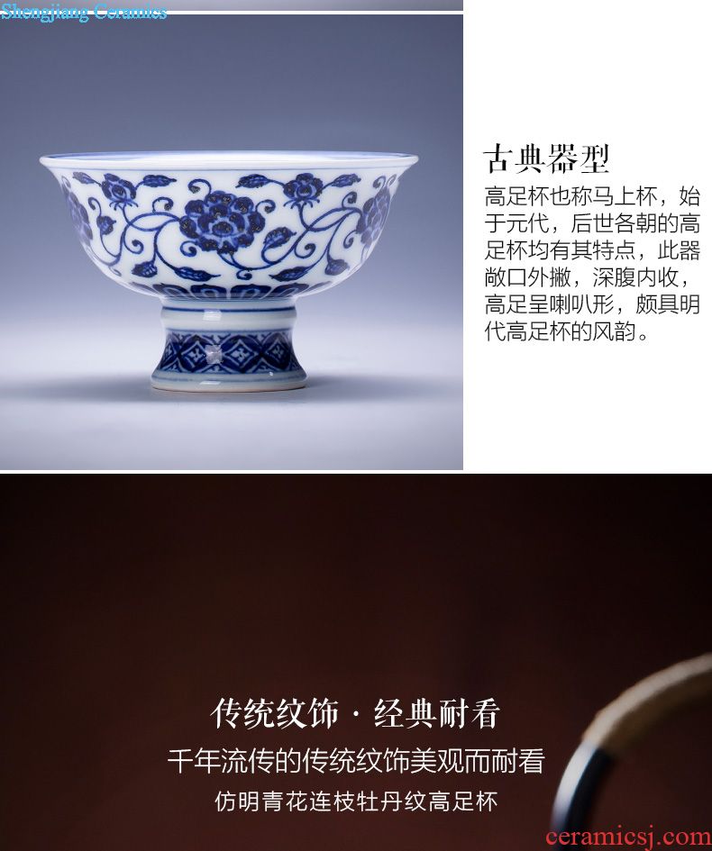St the ceramic kung fu tea master cup hand-painted ocean's new colour bag sample tea cup all hand of jingdezhen tea service