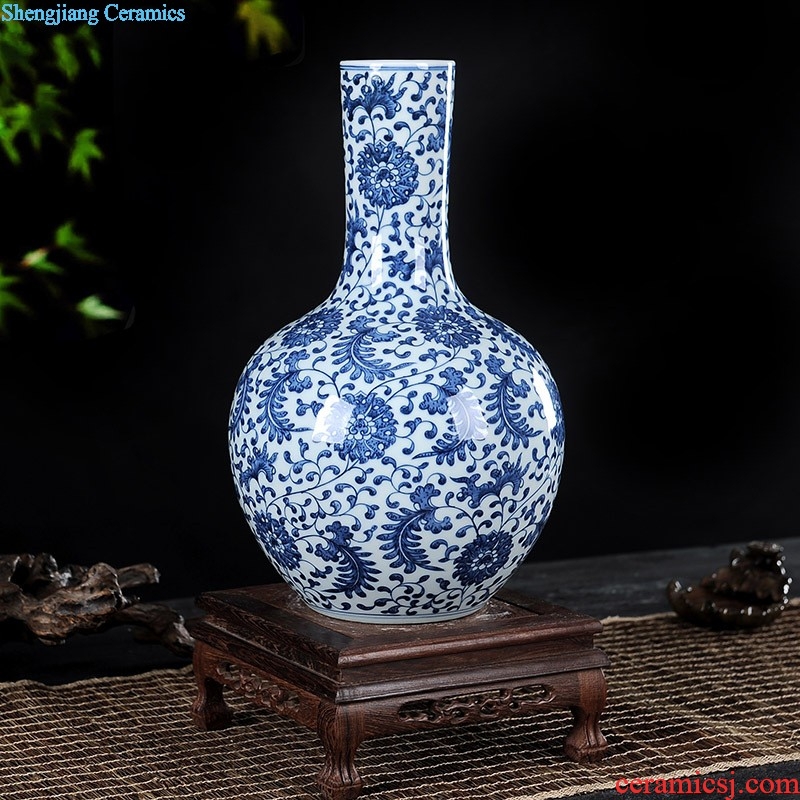 Modern Chinese jingdezhen ceramics vase landing Hotel club house sitting room place large arts and crafts