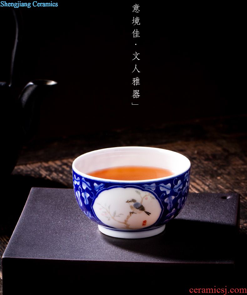 St new big ceramic fair mug hand-painted color mountain water device and a cup of tea all hand jingdezhen tea accessories tea sea