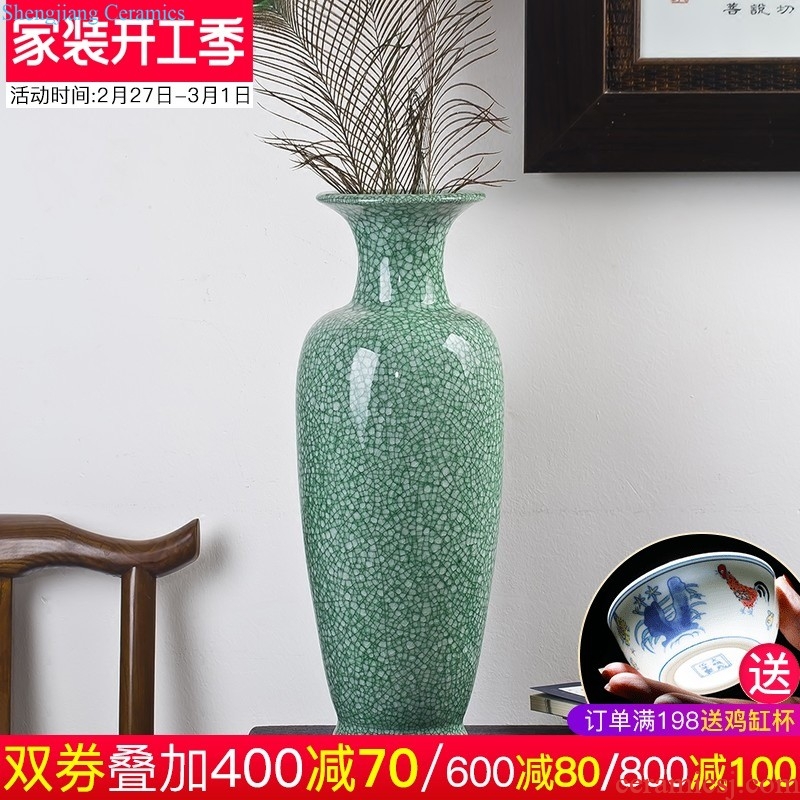 Jingdezhen ceramic vases, flower vase furnishing articles sitting room hand-painted blue and white porcelain vases, small pure and fresh and hydroponic flower porcelain