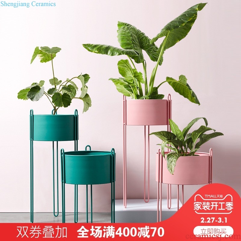 The Nordic vase floral furnishing articles Creative fashion living room TV cabinet decoration flower ceramic household act the role ofing is tasted restaurant