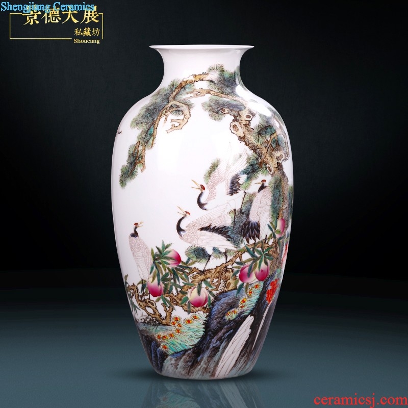 The Nordic mesa of contemporary and contracted vase furnishing articles Europe type restoring ancient ways of creative porcelain flower ball thickening