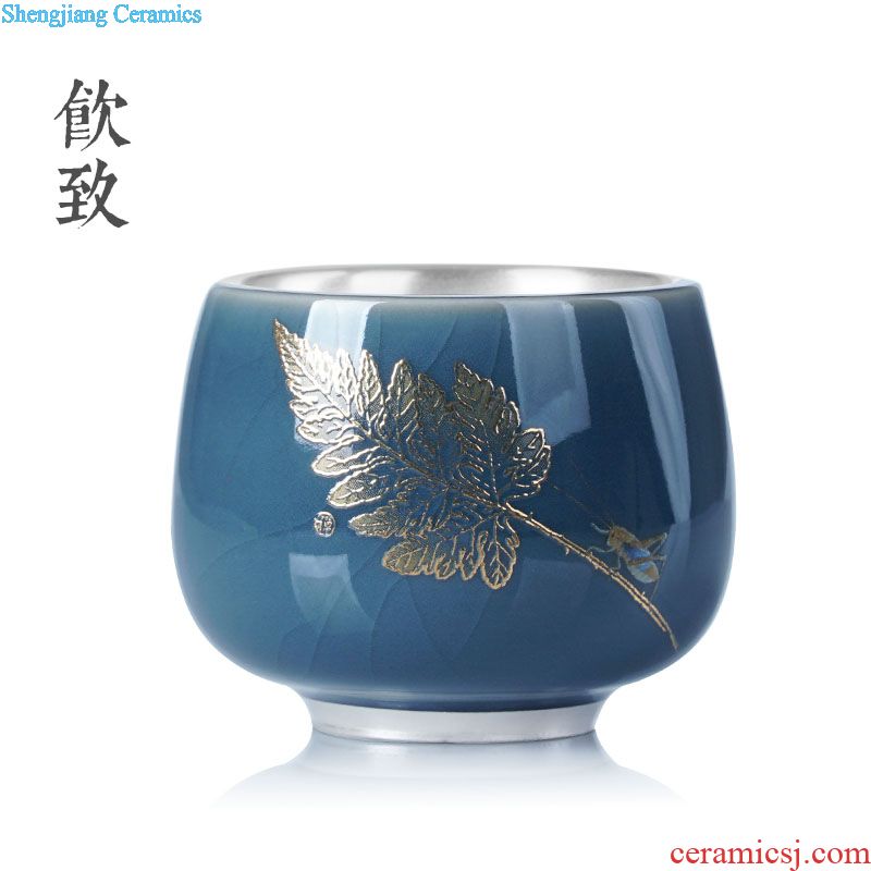 Drink to a six pack hand-sketching jingdezhen blue and white porcelain teacup Dutch rhyme product cup archaize ceramic bowl sample tea cup
