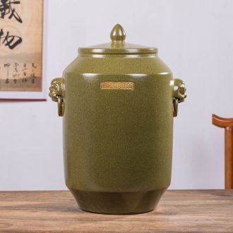 Household adornment archaize ceramic seal wine jar it 30 jin liquor 10 jins 20 jins with copper tap bubble wine