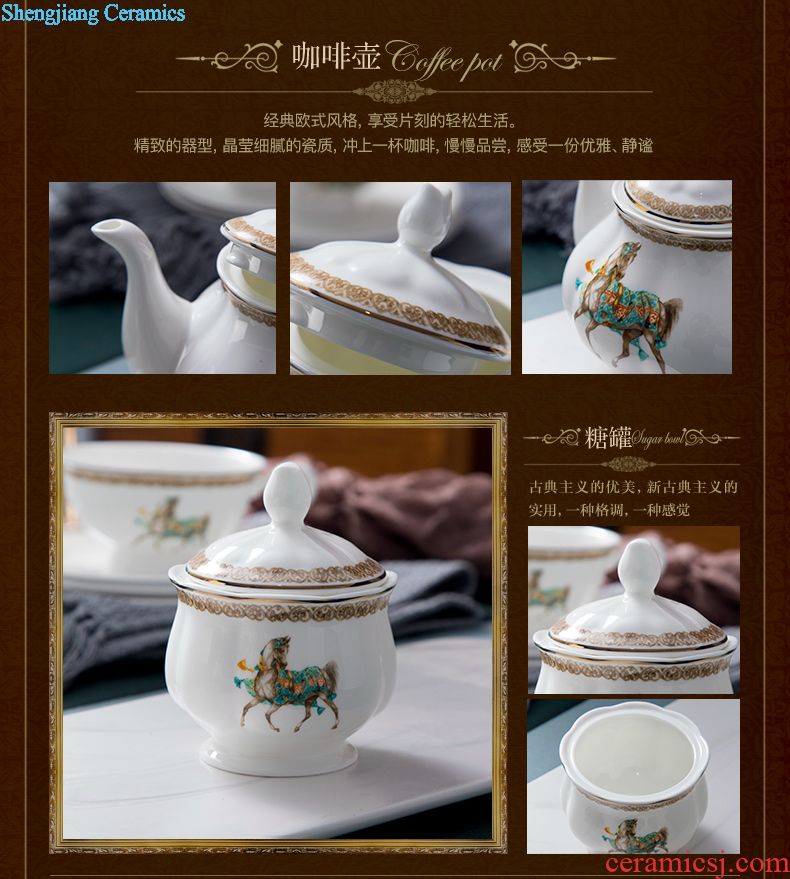 Dishes in the jingdezhen glaze temperature bone porcelain tableware bowl dish dish bowl household bone porcelain plate suit Chinese style