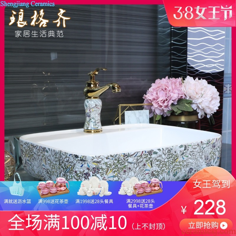 The stage basin landscape on the sink basin ceramic art basin of household toilet wash basin of the basin that wash a face