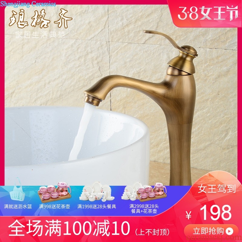 Ceramic undercounter lavabo lavatory art basin to the stage of the basin that wash a face Taichung basin round Mosaic