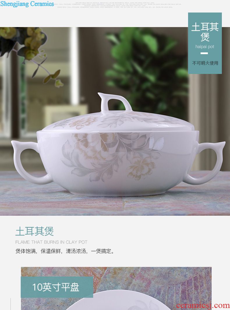 Blower, kung fu tea set Chinese blue and white porcelain of jingdezhen ceramic cup tea tray contracted teapot