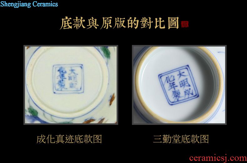 Three frequently hand-painted master of blue and white porcelain cup Tea foam glaze sample tea cup kung fu tea TZS323 ceramic cup