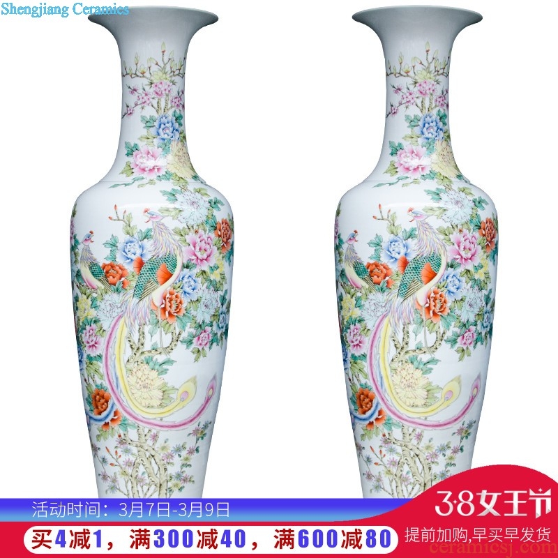 Z047 archaize of jingdezhen ceramics kiln crack vase household decoration decoration decoration large living room