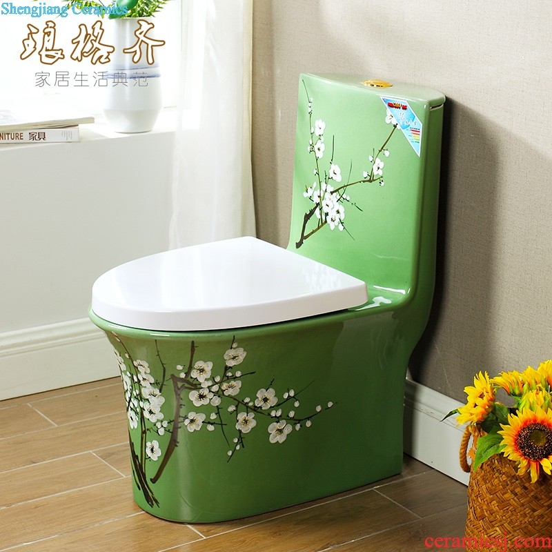 Post, qi color toilet European implement pumping sit lavatory household ceramics odor-proof siphon toilet implement