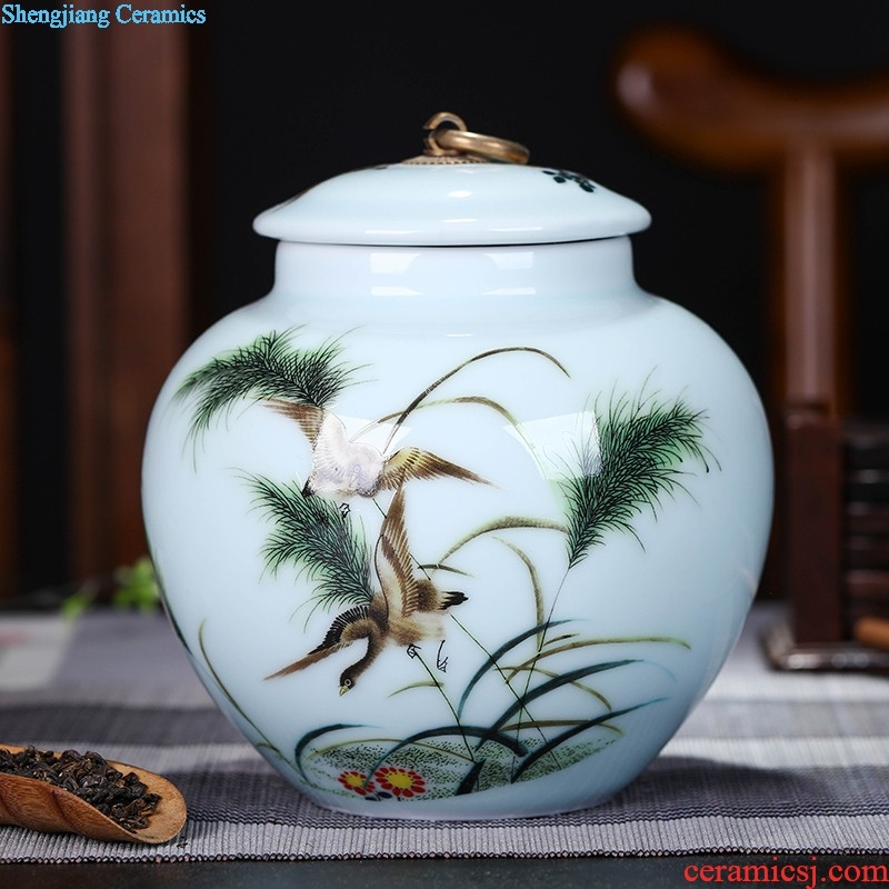 To make Large ceramic tea pot seal pu 'er wake receives the manual green tea tieguanyin seal POTS tea urn