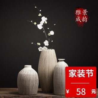 Jingdezhen ceramic new Chinese style household living room TV cabinet furnishing articles table decoration flower vase porcelain arts and crafts