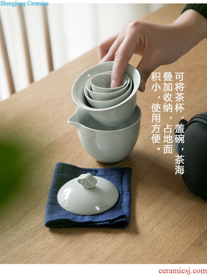 Drink to coarse after the tea were ceramic tea shovel gold tea spoon bodhi leaf tea holder kung fu tea set spare parts