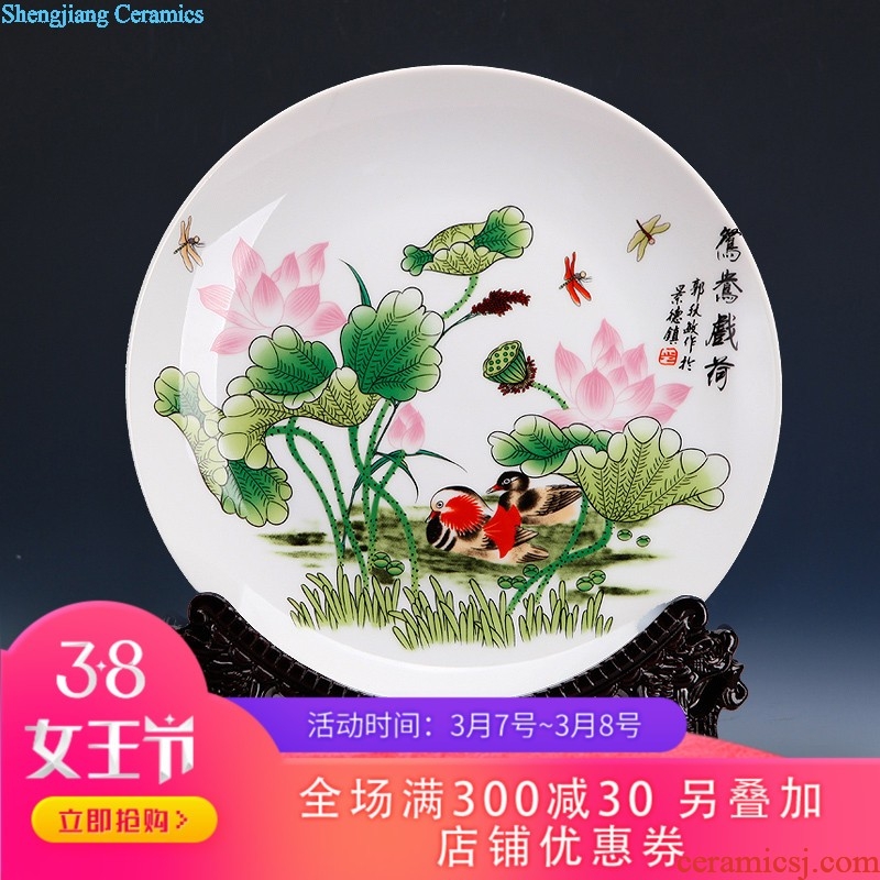 Under the 390 China jingdezhen ceramics glaze Blue and white porcelain square fruit bowl of fruit basket of fruit bowl food tray